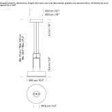 Aluminiowa lampa wisząca LED Larraga