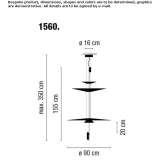 LED hanging lamp with dimmable function Gavarda