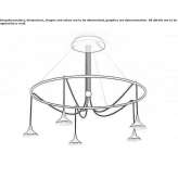 Adjustable aluminum LED chandelier Larino