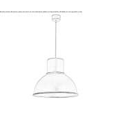 Aluminum hanging lamp Mugla