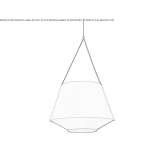 LED fabric pendant lamp Mesanger