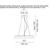 Lampa wisząca LED z anodyzowanego aluminium Ajalpan