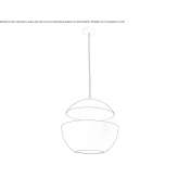 Aluminum hanging lamp Wimille