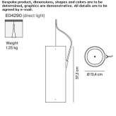 Lampa wisząca LED z wytłaczanego aluminium Pasinler