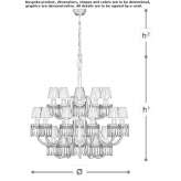 LED crystal chandelier with dimmable function Tracyton