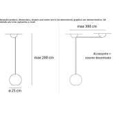 Halogen methacrylate hanging lamp Erzin