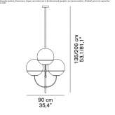 Szklana lampa wisząca Inebolu