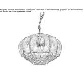 Glass pendant lamp Djugun