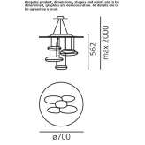 Pendant lamp made of aluminum and ABS Micasasa