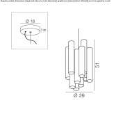 Lampa wisząca LED z plexi Sardinal