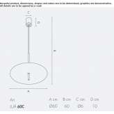 Aluminiowa lampa wisząca LED Zglobien