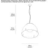 Lampa wisząca z żywicy termoplastycznej Oldbawn