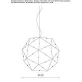 Polycarbonate hanging lamp Yacolt