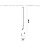 Lampa wisząca LED z elastomeru termoplastycznego Fosston