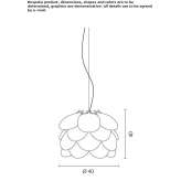 Metal halide hanging lamp Omisalj