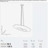 Aluminum LED hanging lamp with dimmable function Sobral