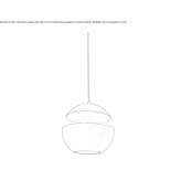 Aluminum hanging lamp Wimille