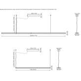 Lampa wisząca LED z anodyzowanego aluminium Brugnera