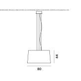 Lampa wisząca LED z materiału kompozytowego Aguadas