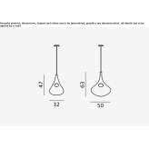 Lampa wisząca z tkanej wikliny Garessio