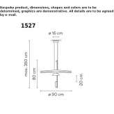LED hanging lamp with dimmable function Gavarda