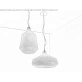 Hanging lamp made of PMMA Uvalde