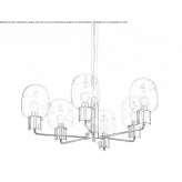 LED hanging lamp, chrome-plated Uvalde