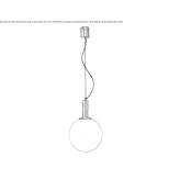 Metal LED hanging lamp Uvalde