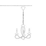 Metal chandelier Uvalde