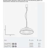 Aluminum LED hanging lamp Banbury