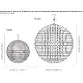 Blown glass chandelier Plan