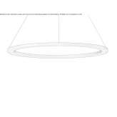 Aluminiowa lampa wisząca z możliwością ściemniania Manesti