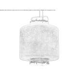 Zewnętrzna lampa wisząca z włókna szklanego Murmuiza