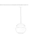 Aluminum hanging lamp Wimille