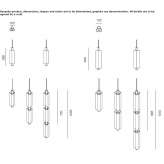 LED hanging lamp made of glass Telopea