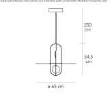 Metalowa lampa wisząca Judsonia