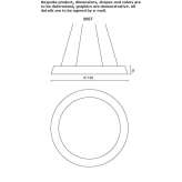 LED hanging lamp made of polyethylene, dimmable Camasca