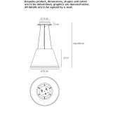 Lampa wisząca z pergaminu Igliano