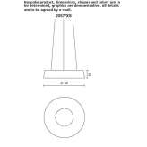 LED hanging lamp made of polyethylene Camasca