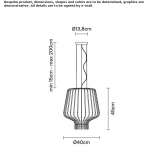 Szklana lampa wisząca Wishaw