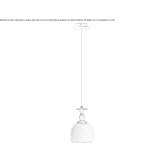 Porcelain LED hanging lamp Siusi