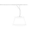 LED hanging lamp made of glass Piraino