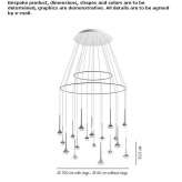 Crystal LED hanging lamp Zillmere