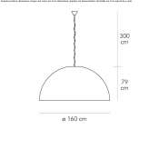 Polyethylene hanging lamp Lyssach