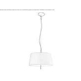 Fabric hanging lamp Hemlock