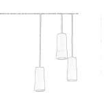 Carrara marble pendant lamp with dimmable LED Bagneux