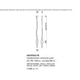 Lampa wisząca z dmuchanego szkła Severnyy