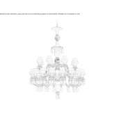 LED porcelain chandelier Westvale