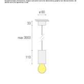 Halogenowa lampa wisząca Solaro