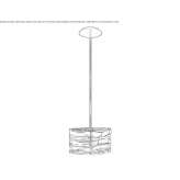 Hand-blown glass pendant lamp with dimmable function Tucepi